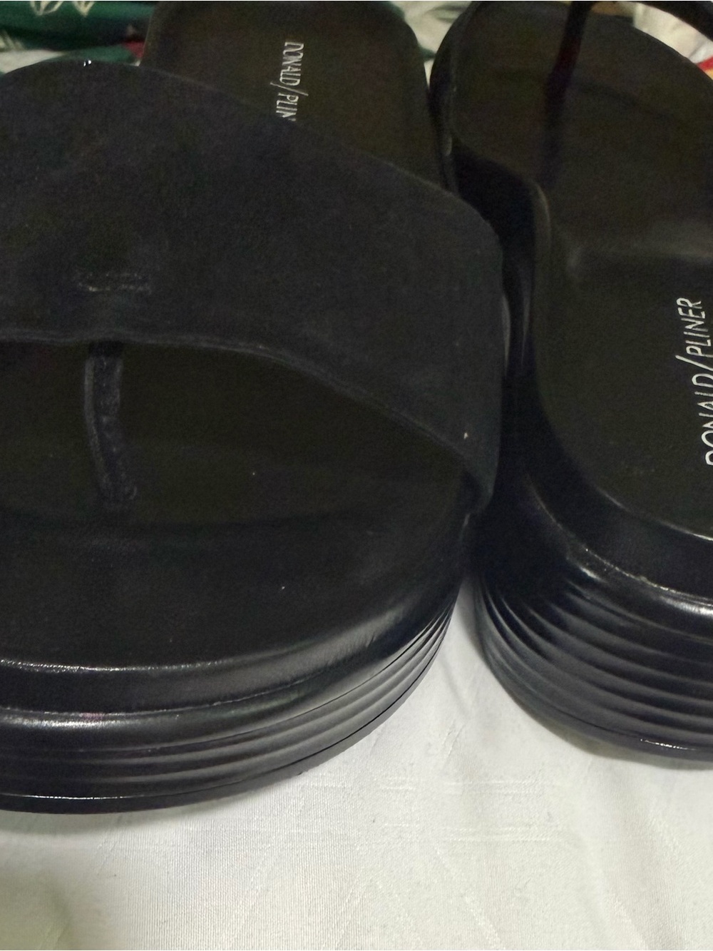 Donald J. Pliner Black Slide Sandals - Picture 2 of 6